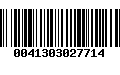 Código de Barras 0041303027714