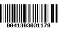 Código de Barras 0041303031179