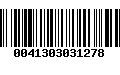 Código de Barras 0041303031278