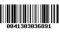 Código de Barras 0041303036891