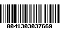 Código de Barras 0041303037669