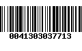 Código de Barras 0041303037713