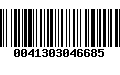 Código de Barras 0041303046685