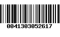 Código de Barras 0041303052617