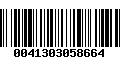 Código de Barras 0041303058664