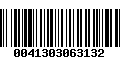 Código de Barras 0041303063132