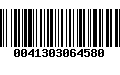 Código de Barras 0041303064580