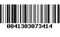 Código de Barras 0041303073414