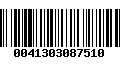 Código de Barras 0041303087510