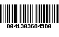 Código de Barras 0041303684580