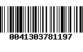 Código de Barras 0041303781197