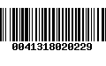 Código de Barras 0041318020229