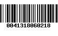 Código de Barras 0041318060218