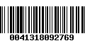 Código de Barras 0041318092769