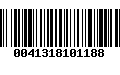 Código de Barras 0041318101188