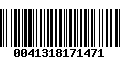 Código de Barras 0041318171471