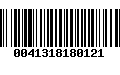 Código de Barras 0041318180121