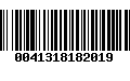 Código de Barras 0041318182019