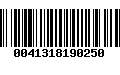 Código de Barras 0041318190250