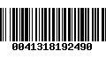 Código de Barras 0041318192490