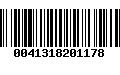 Código de Barras 0041318201178