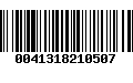 Código de Barras 0041318210507