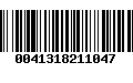 Código de Barras 0041318211047