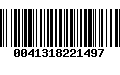 Código de Barras 0041318221497