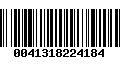 Código de Barras 0041318224184