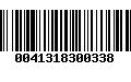 Código de Barras 0041318300338