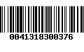 Código de Barras 0041318300376