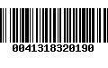 Código de Barras 0041318320190