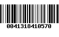 Código de Barras 0041318410570