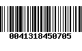 Código de Barras 0041318450705