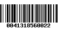 Código de Barras 0041318560022