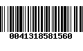 Código de Barras 0041318581560