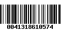 Código de Barras 0041318610574