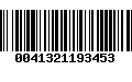 Código de Barras 0041321193453