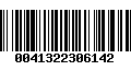 Código de Barras 0041322306142