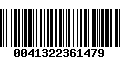 Código de Barras 0041322361479