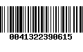 Código de Barras 0041322390615