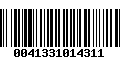 Código de Barras 0041331014311