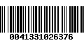 Código de Barras 0041331026376