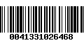 Código de Barras 0041331026468