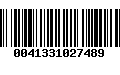 Código de Barras 0041331027489