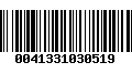 Código de Barras 0041331030519