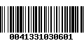 Código de Barras 0041331030601