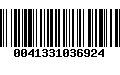 Código de Barras 0041331036924