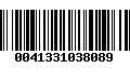 Código de Barras 0041331038089