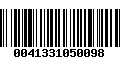 Código de Barras 0041331050098